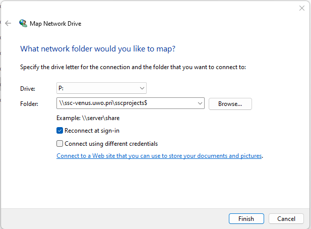 Map Network Drive